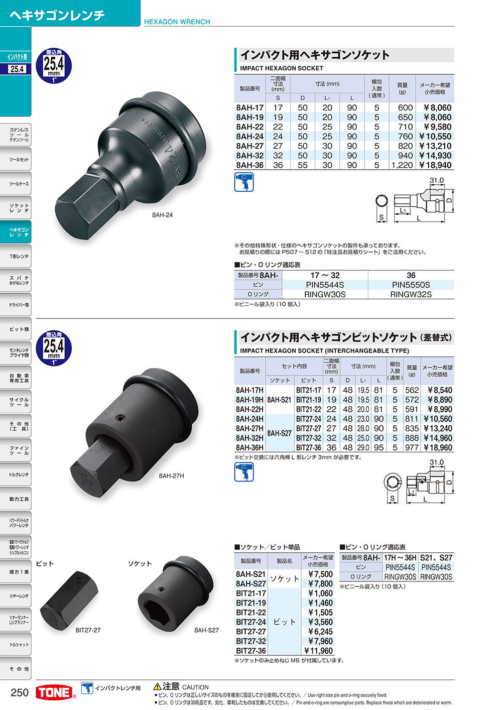 メーカー 8AH-27 差込角 25.4mm (1インチ) JP店 ヒロチー商事 - 通販